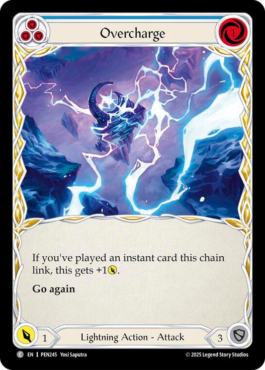 Flesh and Blood TCG: Overcharge (Blue) card image
