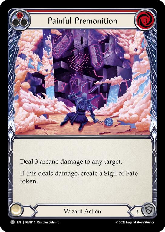 Flesh and Blood TCG: Painful Premonition (Red) card image
