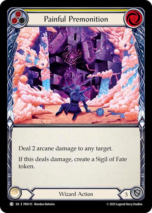 Flesh and Blood TCG: Painful Premonition (Yellow) card image