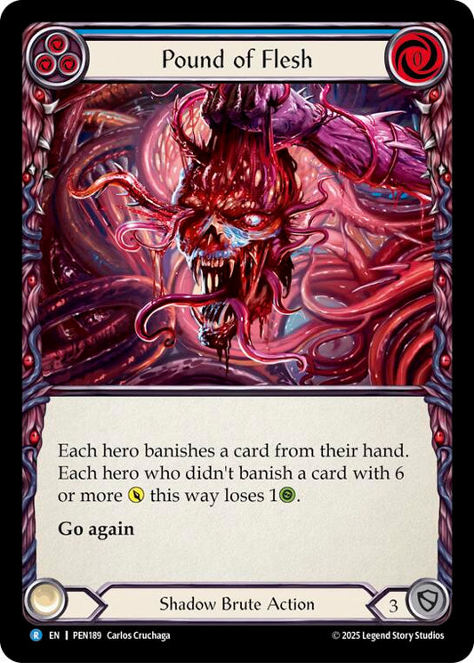 Flesh and Blood TCG: Pound Of Flesh (Blue) card image