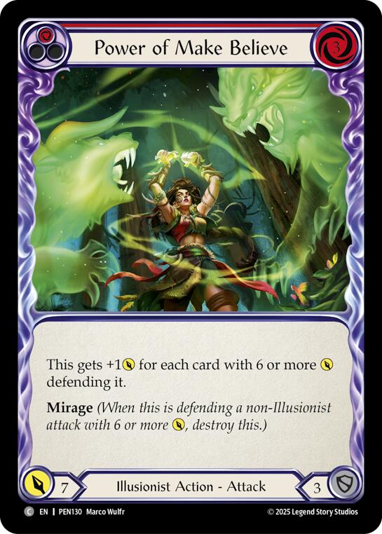 Flesh and Blood TCG: Power Of Make Believe (Red) card image