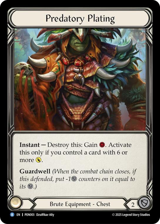 Flesh and Blood TCG: Predatory Plating card image