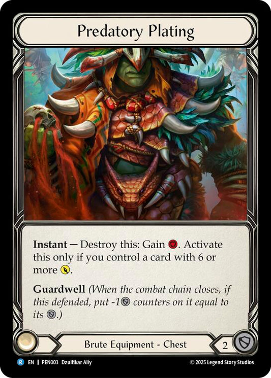 Flesh and Blood TCG: Predatory Plating card image