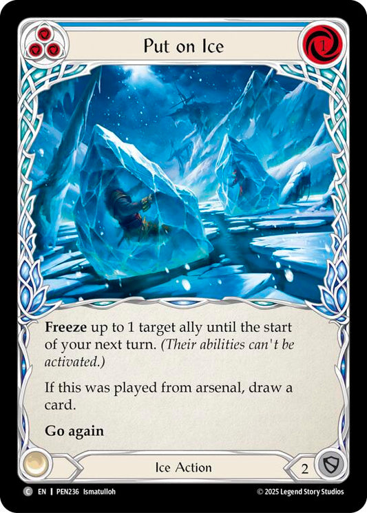 Flesh and Blood TCG: Put On Ice (Blue) card image