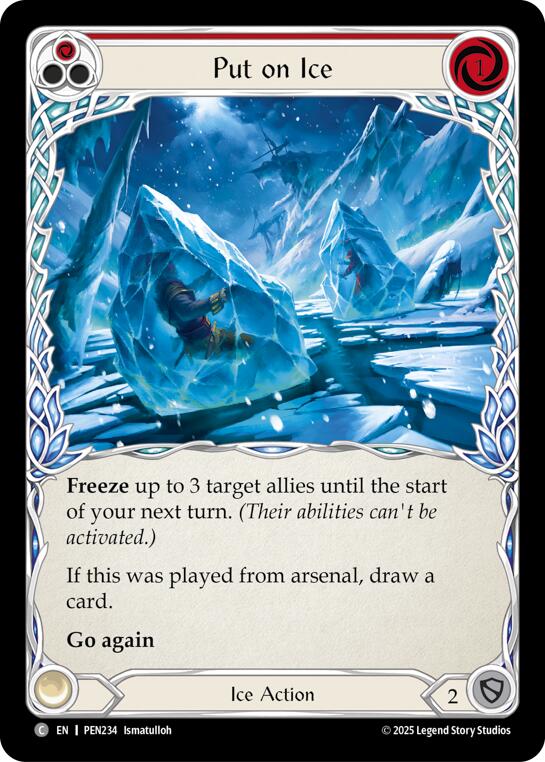 Flesh and Blood TCG: Put On Ice (Red) card image