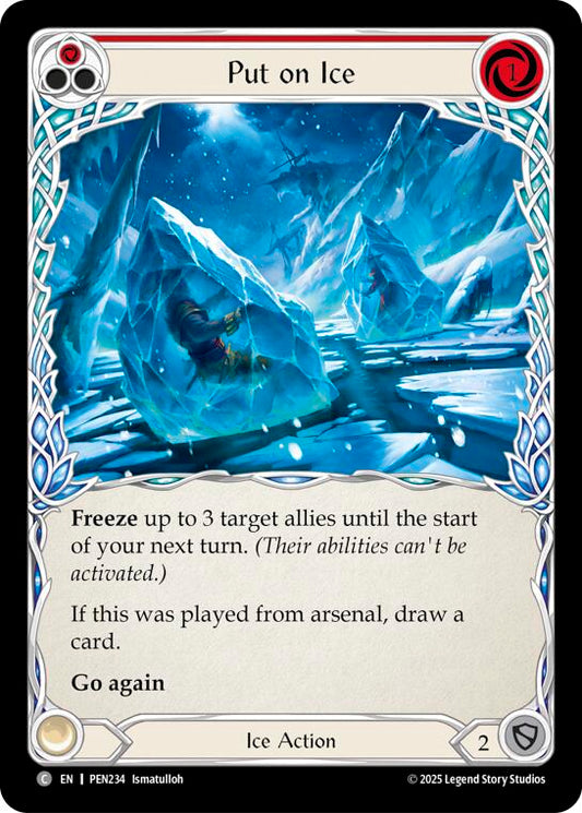 Flesh and Blood TCG: Put On Ice (Red) card image