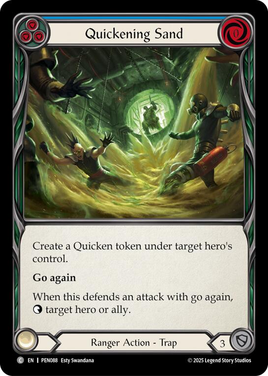Flesh and Blood TCG: Quickening Sand (Blue) card image