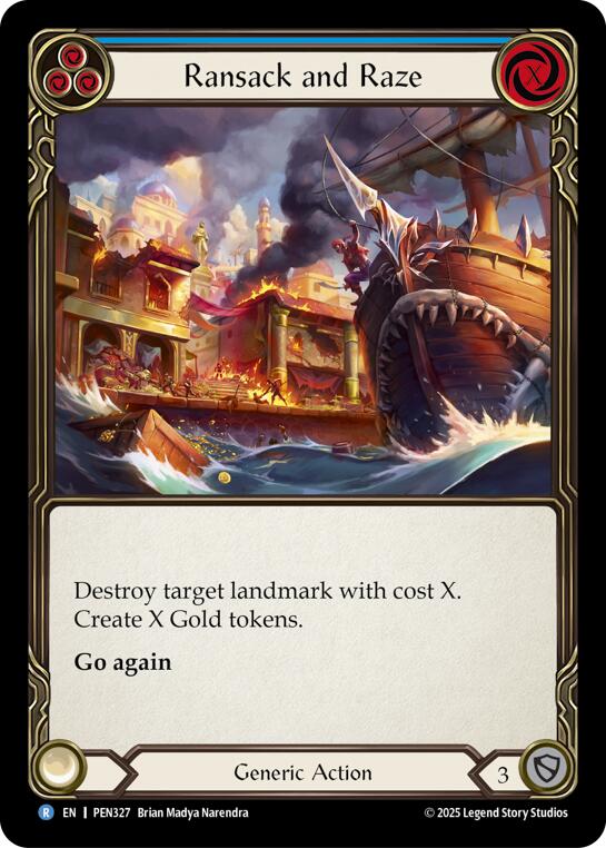 Flesh and Blood TCG: Ransack And Raze (Blue) card image