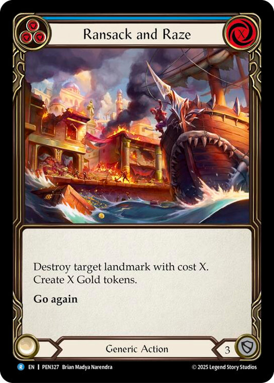 Flesh and Blood TCG: Ransack And Raze (Blue) card image