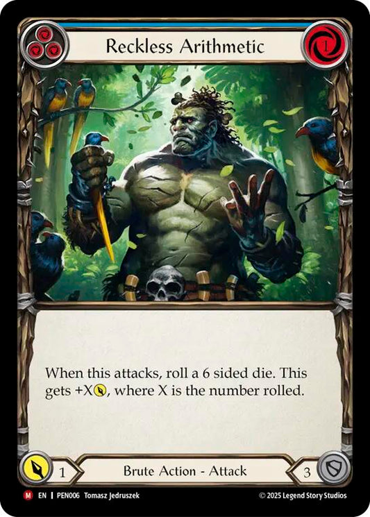 Flesh and Blood TCG: Reckless Arithmetic (Blue) card image