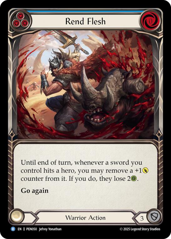 Flesh and Blood TCG: Rend Flesh (Blue) card image