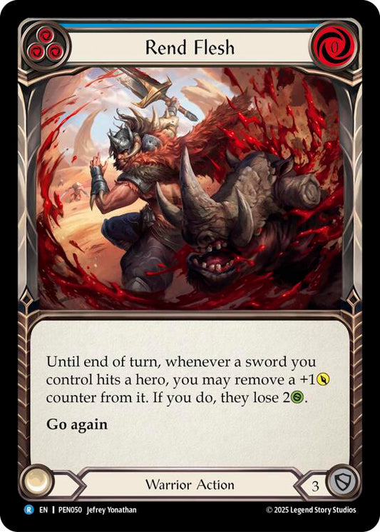 Flesh and Blood TCG: Rend Flesh (Blue) card image