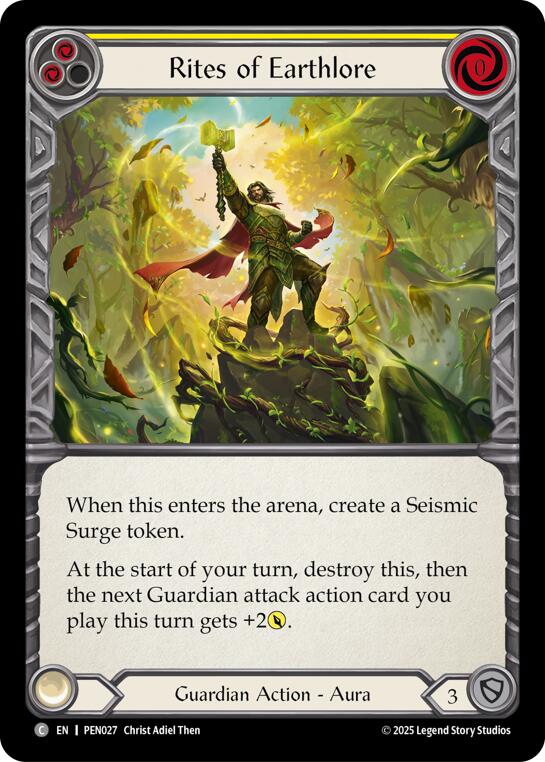 Flesh and Blood TCG: Rites Of Earthlore (Yellow) card image