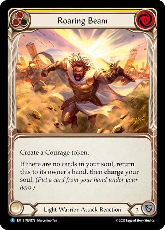Flesh and Blood TCG: Roaring Beam (Yellow) card image
