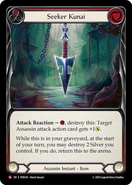 Flesh and Blood TCG: Seeker Kunai (Red) card image