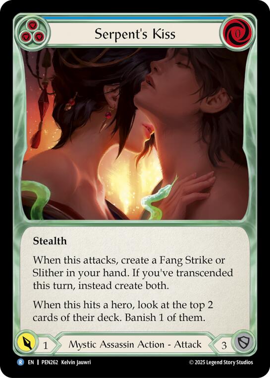 Flesh and Blood TCG: Serpents Kiss (Blue) card image