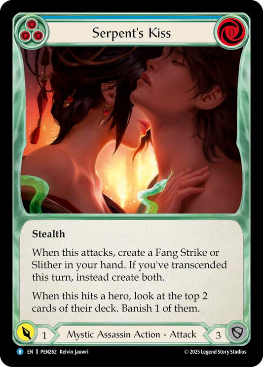 Flesh and Blood TCG: Serpents Kiss (Blue) card image