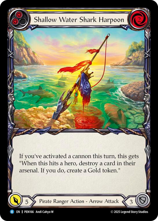 Flesh and Blood TCG: Shallow Water Shark Harpoon (Yellow) card image
