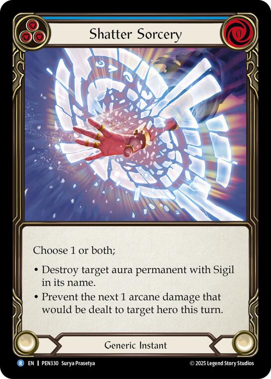 Flesh and Blood TCG: Shatter Sorcery (Blue) card image