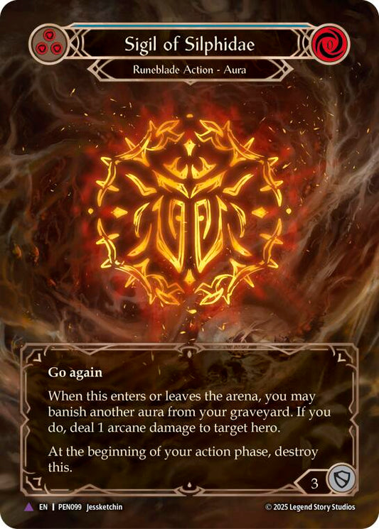 Flesh and Blood TCG: Sigil Of Silphidae (Blue) (Marvel) card image