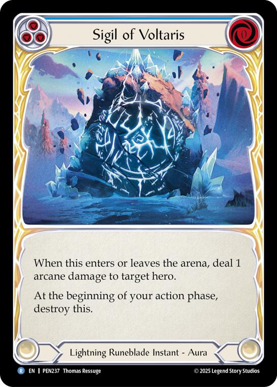 Flesh and Blood TCG: Sigil Of Voltaris (Blue) card image