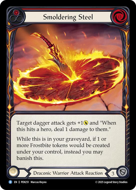Flesh and Blood TCG: Smoldering Steel (Red) card image