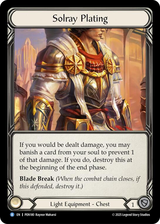 Flesh and Blood TCG: Solray Plating card image
