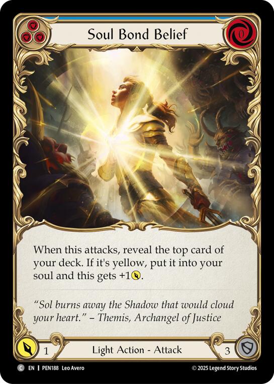Flesh and Blood TCG: Soul Bond Belief (Blue) card image