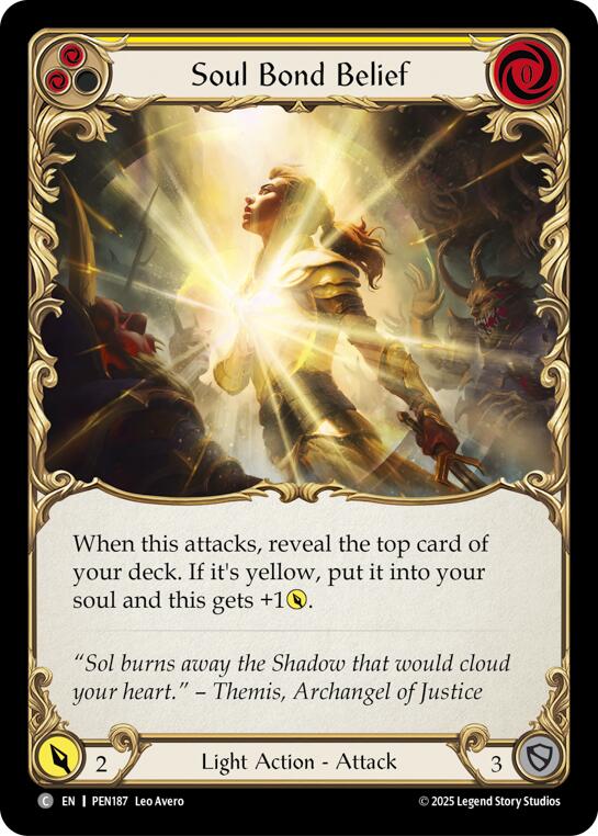 Flesh and Blood TCG: Soul Bond Belief (Yellow) card image