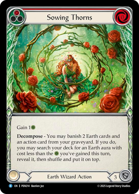 Flesh and Blood TCG: Sowing Thorns (Red) card image