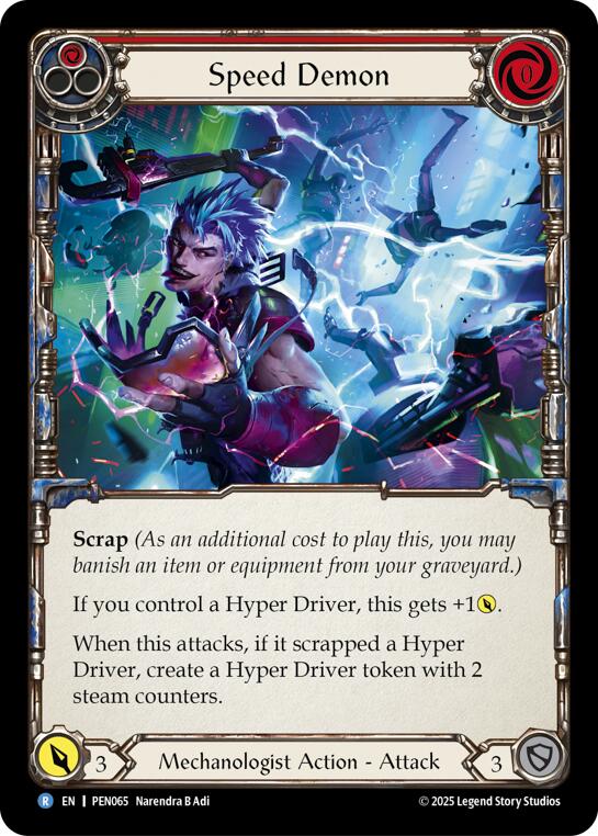 Flesh and Blood TCG: Speed Demon (Red) card image