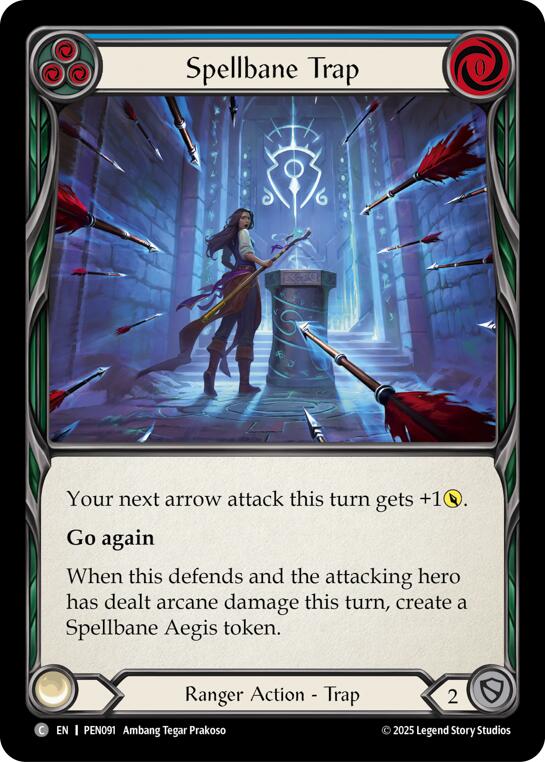 Flesh and Blood TCG: Spellbane Trap (Blue) card image