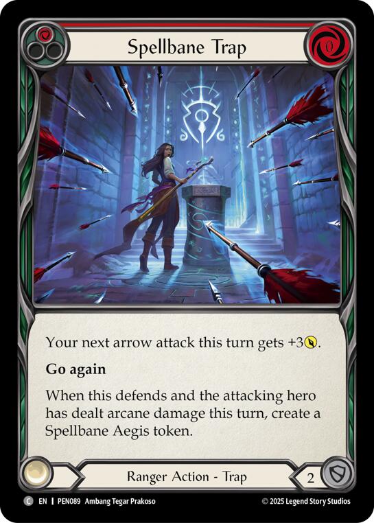 Flesh and Blood TCG: Spellbane Trap (Red) card image
