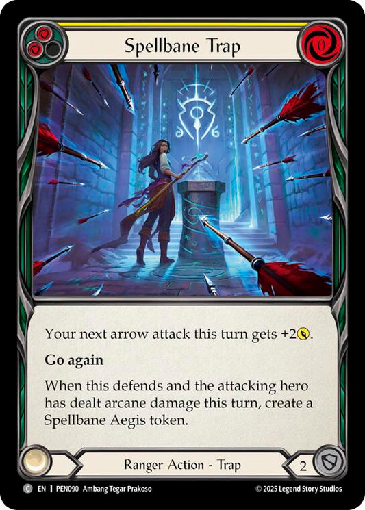 Flesh and Blood TCG: Spellbane Trap (Yellow) card image