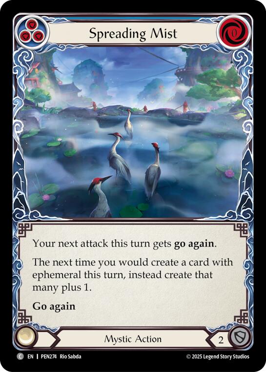 Flesh and Blood TCG: Spreading Mist (Blue) card image