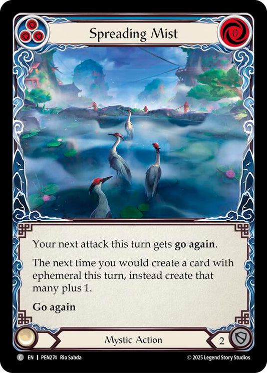 Flesh and Blood TCG: Spreading Mist (Blue) card image