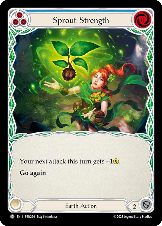 Flesh and Blood TCG: Sprout Strength (Blue) card image