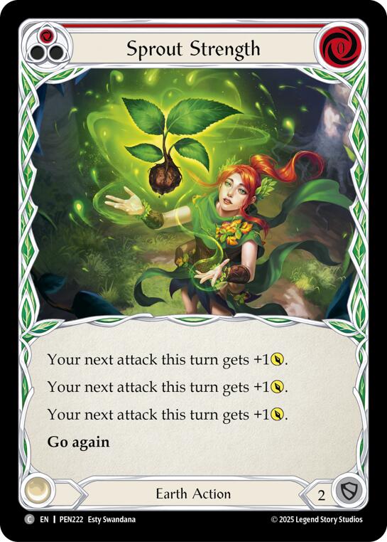 Flesh and Blood TCG: Sprout Strength (Red) card image