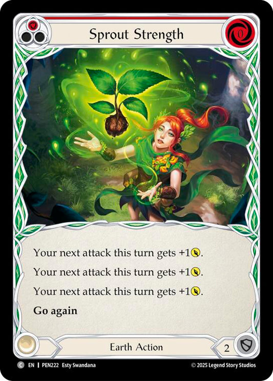 Flesh and Blood TCG: Sprout Strength (Red) card image