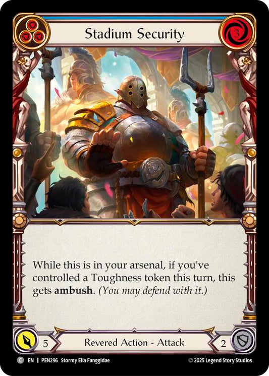 Flesh and Blood TCG: Stadium Security (Blue) card image