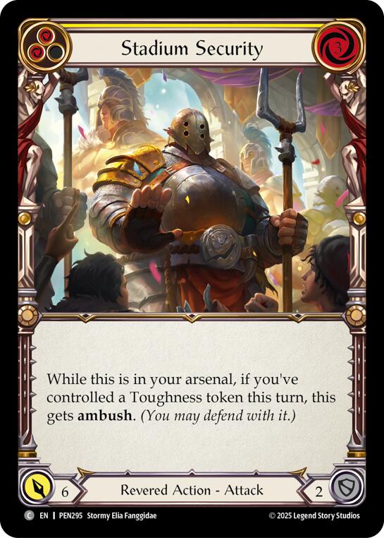Flesh and Blood TCG: Stadium Security (Yellow) card image
