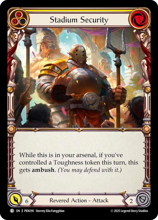 Flesh and Blood TCG: Stadium Security (Yellow) card image