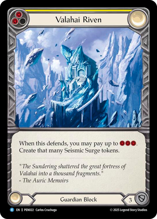 Flesh and Blood TCG: Valahai Riven (Yellow) card image