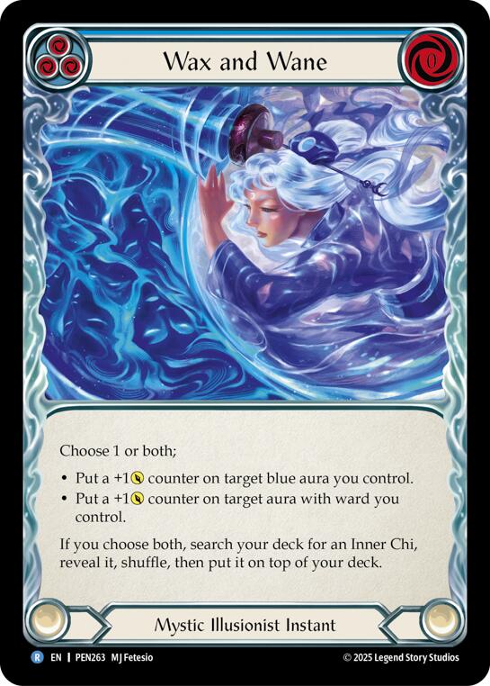 Flesh and Blood TCG: Wax And Wane (Blue) card image