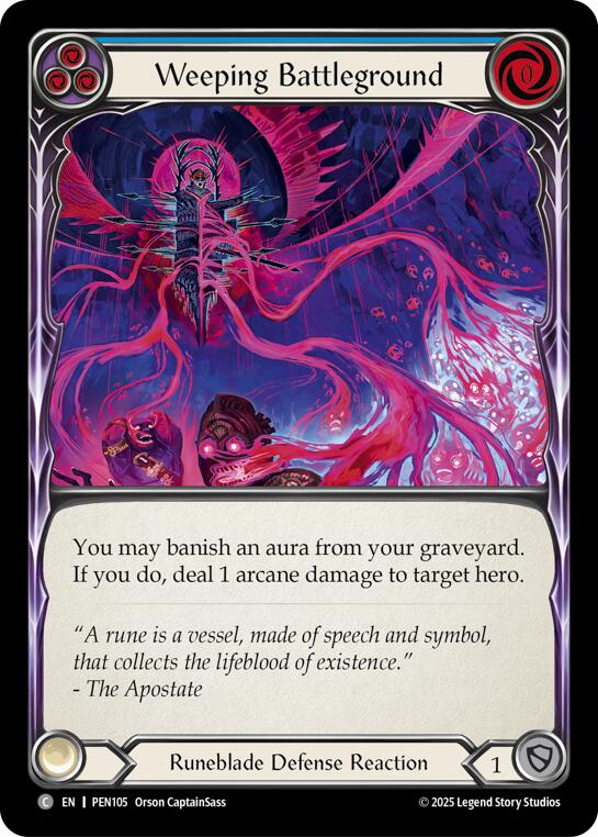 Flesh and Blood TCG: Weeping Battleground (Blue) card image