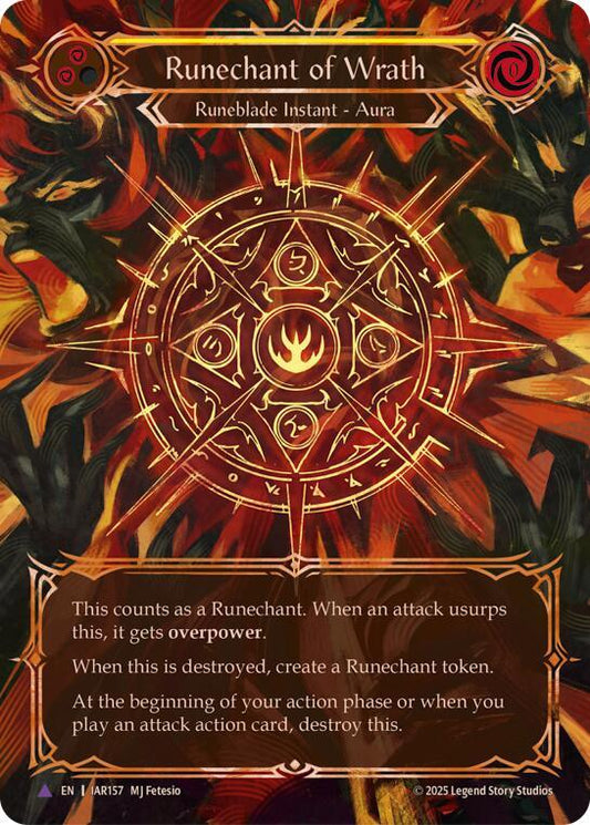 Flesh and Blood TCG: Runechant of Wrath (Yellow)(Marvel) card image
