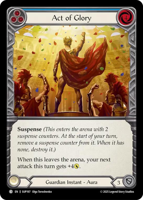 Flesh and Blood TCG: Act of Glory (Blue) card image