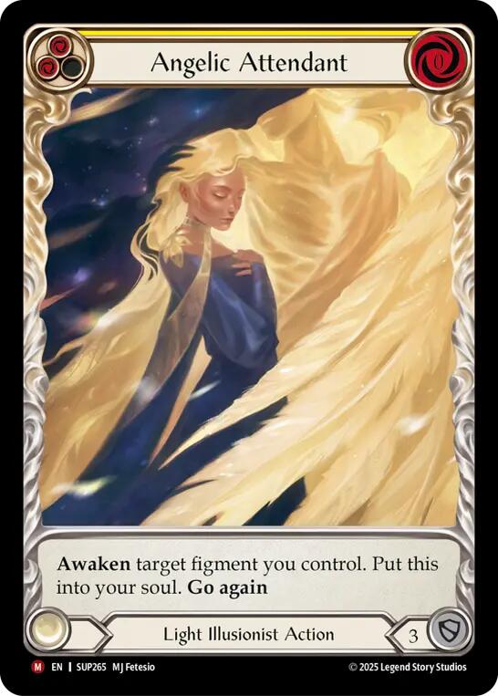 Flesh and Blood TCG: Angelic Attendant (Extended Art) card image