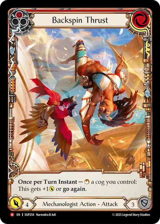 Flesh and Blood TCG: Backspin Thrust (Extended Art) card image