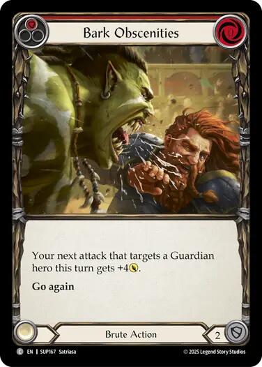 Flesh and Blood TCG: Bark Obscenities card image